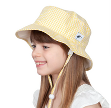 Load image into Gallery viewer, Summer Gingham Cotton Camp Hat