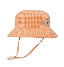 Load image into Gallery viewer, Summer Gingham Cotton Camp Hat