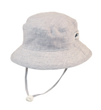 Load image into Gallery viewer, Summer Day Linen Check Camp Hat
