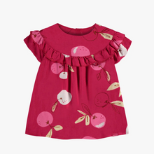 Load image into Gallery viewer, Souris Mini Pink Cherry Baby Dress
