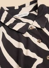 Load image into Gallery viewer, White Stuff UK Rua Jersey Shirt Dress Black Multi
