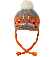 Load image into Gallery viewer, Ambler Kids Creatures Jacquard Knit Hat with Tie
