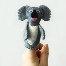 Load image into Gallery viewer, Animal Finger Puppets Felted Wool