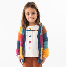 Load image into Gallery viewer, Boboli Patchwork Knit Cardigan