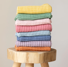 Load image into Gallery viewer, Bella Tunno Waffle Baby Blanket Rain
