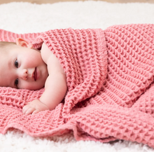 Load image into Gallery viewer, Bella Tunno Waffle Baby Blanket Watermelon