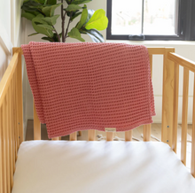 Load image into Gallery viewer, Bella Tunno Waffle Baby Blanket Watermelon