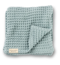 Load image into Gallery viewer, Bella Tunno Waffle Baby Blanket Fog