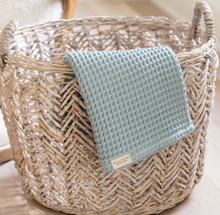 Load image into Gallery viewer, Bella Tunno Waffle Baby Blanket Fog
