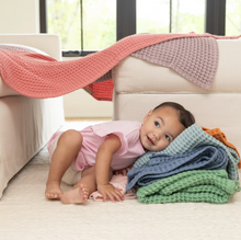 Load image into Gallery viewer, Bella Tunno Waffle Baby Blanket Rain