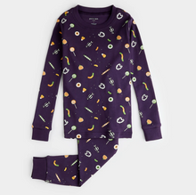 Load image into Gallery viewer, Petit Lem Trick-or-Treat Print Pyjamas Deep Purple