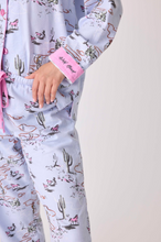 Load image into Gallery viewer, PJ Salvage Flannel Pyjamas Western Wildheart Blue Whisper