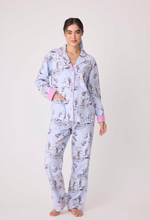Load image into Gallery viewer, PJ Salvage Flannel Pyjamas Western Wildheart Blue Whisper