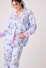 Load image into Gallery viewer, PJ Salvage Flannel Pyjamas Western Wildheart Blue Whisper