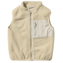 Load image into Gallery viewer, Me and Henry Gilt Sherpa Vest Beige