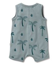 Load image into Gallery viewer, Wilson and Frenchy Palm Days Henley Shortie Playsuit