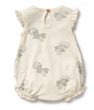 Load image into Gallery viewer, Wilson and Frenchy Little Fantail Organic Pointelle Ruffle Playsuit