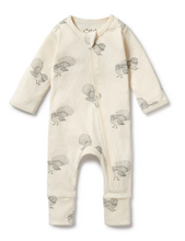 Load image into Gallery viewer, Wilson and Frenchy Little Fantail Pointelle Zip Playsuit