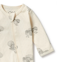 Load image into Gallery viewer, Wilson and Frenchy Little Fantail Pointelle Zip Playsuit