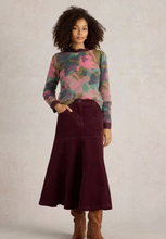 Load image into Gallery viewer, White Stuff UK Jodie Printed Floral Sweater Green Multi