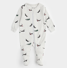 Load image into Gallery viewer, Petit Lem Holiday Huskies Print Sleeper