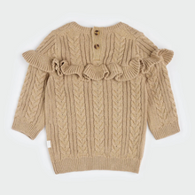 Load image into Gallery viewer, Petit Lem Ruffle Sweater Dress and Tights