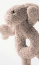 Load image into Gallery viewer, Bashful Beige Bunny Ring Rattle