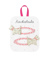 Load image into Gallery viewer, Rockahula Spotty Scottie Dog Clips
