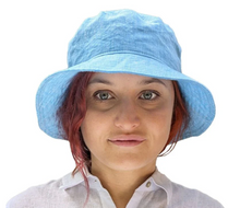 Load image into Gallery viewer, Puffin Gear Crusher Hat Linen Chambray