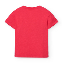 Load image into Gallery viewer, Boboli Tee Red Flower Applique