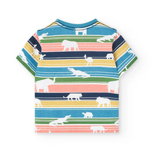 Load image into Gallery viewer, Boboli Tee Animal Stripe