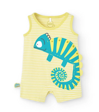 Load image into Gallery viewer, Boboli Baby Shortie Playsuit Chameleon