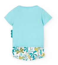 Load image into Gallery viewer, Boboli Baby Tee and Short Gecko Print