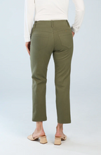 Load image into Gallery viewer, Beddome Stretch Denim Crop Cargo Pant Khaki