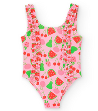 Load image into Gallery viewer, Boboli Fruit Print Ruffle Swimsuit