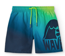Load image into Gallery viewer, Boboli Ombre Wave Swim Trunks
