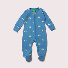 Load image into Gallery viewer, Little Green Radicals Blue Rainbows Zip Sleeper