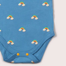 Load image into Gallery viewer, Little Green Radicals Blue Rainbow Onesie