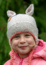 Load image into Gallery viewer, Ambler Kids Forest Animal Knit Hat with Tie