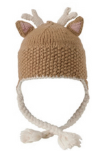 Load image into Gallery viewer, Ambler Kids Forest Animal Knit Hat with Tie