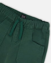 Load image into Gallery viewer, Deux Par Deux Twill Jogger Hunter Green