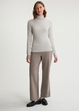 Load image into Gallery viewer, Fig Isla Light Turtleneck Sweater Birch Heather