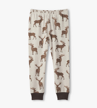 Load image into Gallery viewer, Hatley Pine Brush Stags Cotton Blend Pyjamas