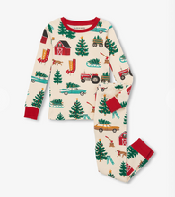 Load image into Gallery viewer, Little Blue House Christmas Tree Farm Pyjamas