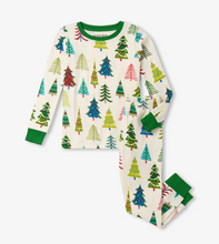 Load image into Gallery viewer, Little Blue House Christmas Trees Pyjamas