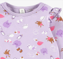 Load image into Gallery viewer, Souris Mini Baby Bunny Onesie and Grow Pant Purple