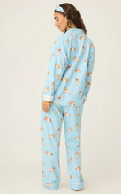 Load image into Gallery viewer, PJ Salvage Beary Cute Flannel Pyjamas Ice Blue