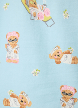 Load image into Gallery viewer, PJ Salvage Beary Cute Flannel Pyjamas Ice Blue