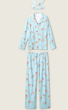 Load image into Gallery viewer, PJ Salvage Beary Cute Flannel Pyjamas Ice Blue