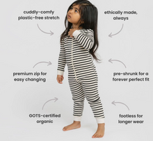 Load image into Gallery viewer, Mini Mioche Dreamy Playsuit Natural Stripe